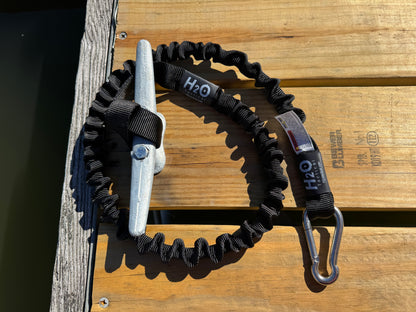 H2O Tactical 48inch Bungee Dock Line w/ Stainless Steel Clip